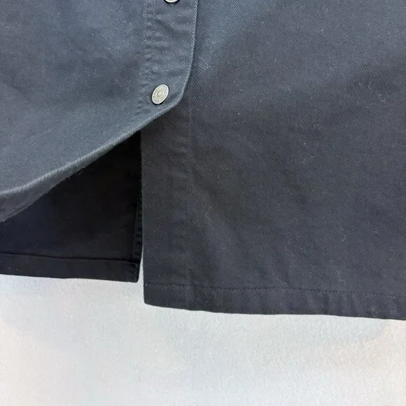RALPH LAUREN JEANS CO VTG BLACK‎ DENIM BUTTON UP MIDI SKIRT SZ 12 Classic, Retro - Picture 5 of 12